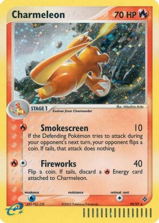 'Pokemon - 'Charmeleon 099  - Holofoil Dragon - Secret Rare