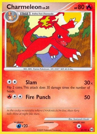 'Pokemon - 'Charmeleon 035/99  Arceus - Uncommon