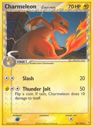 'Pokemon - 'Charmeleon (Delta Species) 030/100  Crystal Guardians - Uncommon