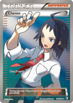 'Pokemon - 'Cheren (148 Full Art) 148  - Holofoil Boundaries Crossed - Ultra Rare