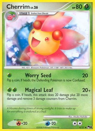 'Pokemon - 'Cherrim 006  POP Series 8 - Uncommon