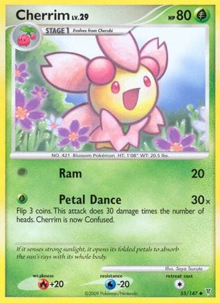 'Pokemon - 'Cherrim 055  - Reverse Holofoil Supreme Victors - Uncommon