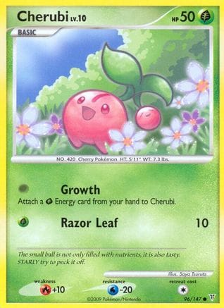 'Pokemon - 'Cherubi 096  - Reverse Holofoil Supreme Victors - Common