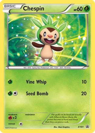 'Pokemon - 'Chespin XY01  - Holofoil XY Promos - Promo