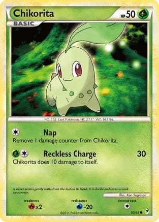 'Pokemon - 'Chikorita 053/95  - Reverse Holofoil Call of Legends - Common