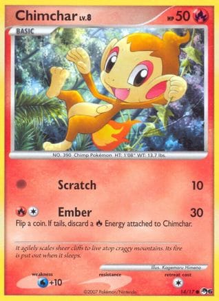 'Pokemon - 'Chimchar 014  POP Series 6 - Common