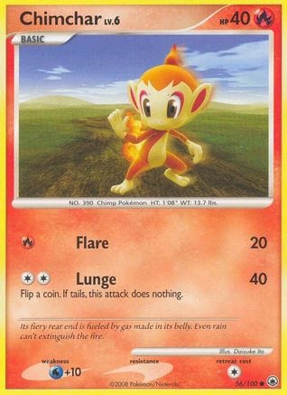 'Pokemon - 'Chimchar (56) 056  Majestic Dawn - Common