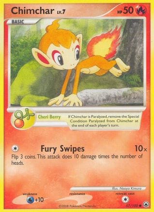 'Pokemon - 'Chimchar (57) 057  Majestic Dawn - Common