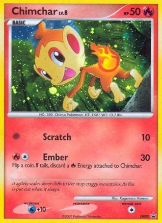 'Pokemon - 'Chimchar DP02  - Holofoil Diamond and Pearl Promos - Promo
