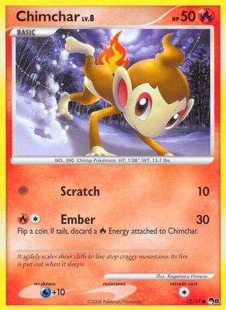 'Pokemon - 'Chimchar 012  POP Series 8 - Common