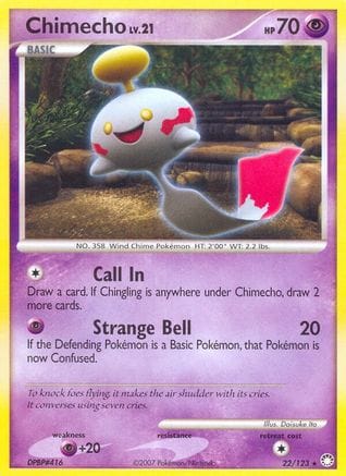 'Pokemon - 'Chimecho 022  - Reverse Holofoil Mysterious Treasures - Rare