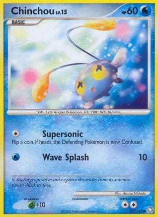'Pokemon - 'Chinchou (87) 087  Legends Awakened - Common