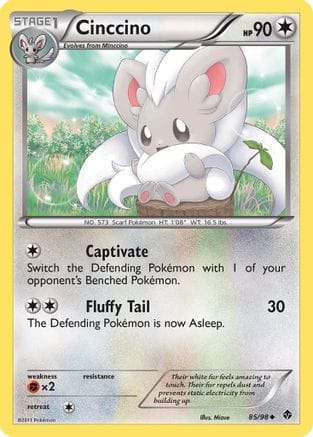 'Pokemon - 'Cinccino 085  Emerging Powers - Uncommon
