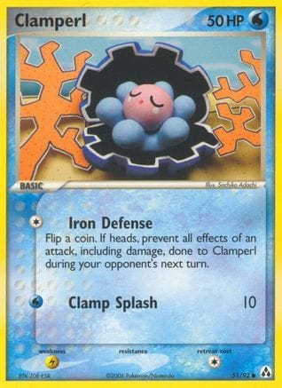 'Pokemon - 'Clamperl 051/92  Legend Maker - Common