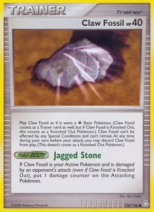 'Pokemon - 'Claw Fossil 138  - Reverse Holofoil Legends Awakened - Common
