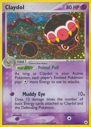 'Pokemon - 'Claydol 002/101  - Holofoil Hidden Legends - Holo Rare