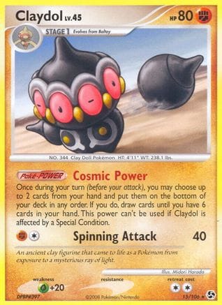 'Pokemon - 'Claydol 015/106  Great Encounters - Rare
