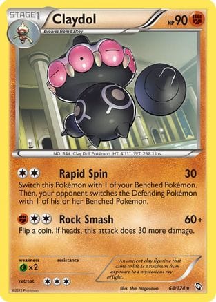 'Pokemon - 'Claydol 064  - Reverse Holofoil Dragons Exalted - Rare