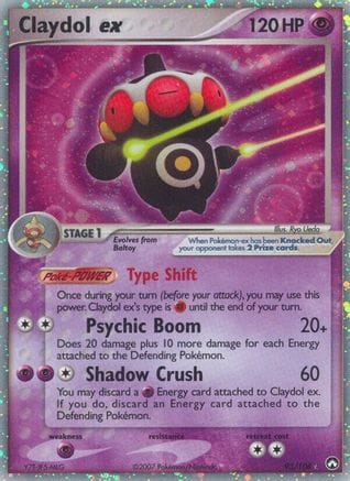 'Pokemon - 'Claydol ex 093  - Holofoil Power Keepers - Ultra Rare