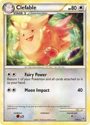'Pokemon - 'Clefable 001  - Holofoil Call of Legends - Holo Rare
