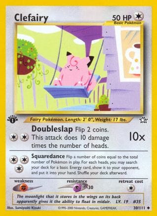 'Pokemon - 'Clefairy 030/111  - 1st Edition Neo Genesis - Uncommon