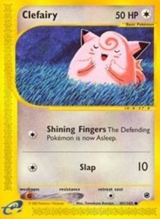 'Pokemon - 'Clefairy 101/165  - Reverse Holofoil Expedition - Common