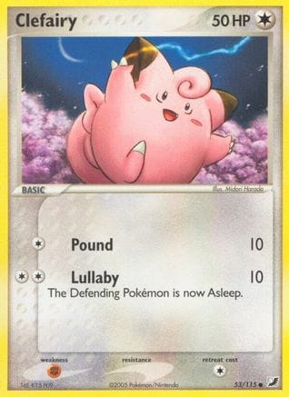 'Pokemon - 'Clefairy 053/115  Unseen Forces - Common