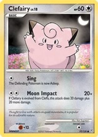 'Pokemon - 'Clefairy 077/130  Diamond and Pearl - Common