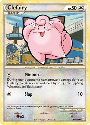 'Pokemon - 'Clefairy 060  - Reverse Holofoil HeartGold SoulSilver - Common