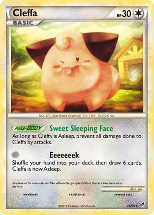 'Pokemon - 'Cleffa 024  - Reverse Holofoil Call of Legends - Rare