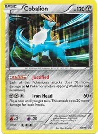 'Pokemon - 'Cobalion BW72  - Holofoil Black and White Promos - Promo