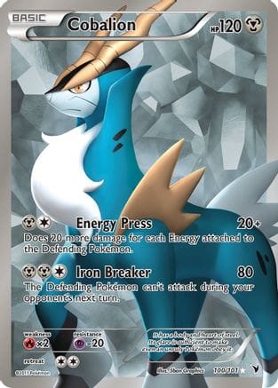 'Pokemon - 'Cobalion (100 Full Art) 100  - Holofoil Noble Victories - Ultra Rare