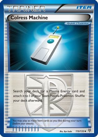 'Pokemon - 'Colress Machine (Team Plasma) 119/135  - Reverse Holofoil Plasma Storm - Uncommon