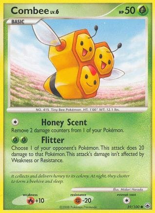 'Pokemon - 'Combee 059  - Reverse Holofoil Majestic Dawn - Common