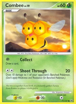 'Pokemon - 'Combee 071  - Reverse Holofoil Platinum - Common