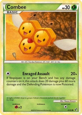 'Pokemon - 'Combee 044  - Reverse Holofoil Undaunted - Common