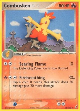 'Pokemon - 'Combusken 031/100  Crystal Guardians - Uncommon