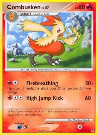 'Pokemon - 'Combusken 045  - Reverse Holofoil Platinum - Uncommon