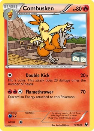 'Pokemon - 'Combusken 016  Dark Explorers - Uncommon