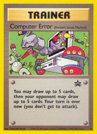 'Pokemon - 'Computer Error (Rocket's Secret Machine) 016/53  WoTC Promo - Promo