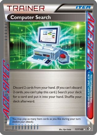 'Pokemon - 'Computer Search 137/149  - Holofoil Boundaries Crossed - Rare Ace