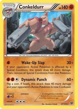 'Pokemon - 'Conkeldurr 067  XY Base Set - Rare
