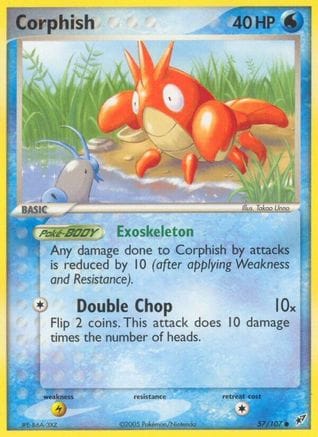 'Pokemon - 'Corphish 057  - Reverse Holofoil Deoxys - Common