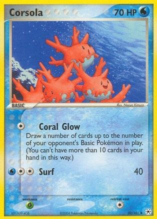 'Pokemon - 'Corsola 032  Hidden Legends - Uncommon