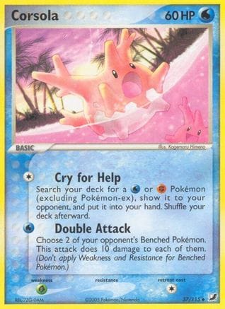 'Pokemon - 'Corsola 037  Unseen Forces - Uncommon