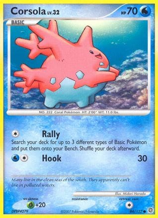 'Pokemon - 'Corsola 084  - Reverse Holofoil Secret Wonders - Common