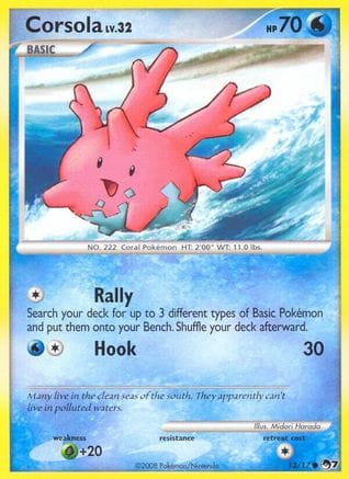 'Pokemon - 'Corsola 013  POP Series 7 - Common