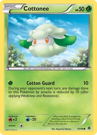 'Pokemon - 'Cottonee (10) 010  Emerging Powers - Common