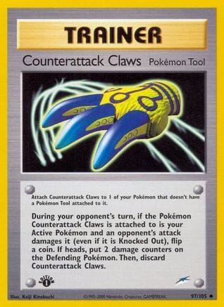 'Pokemon - 'Counterattack Claws 097/105  - Unlimited Neo Destiny - Uncommon