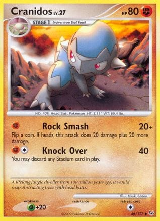 'Pokemon - 'Cranidos 046  Platinum - Uncommon